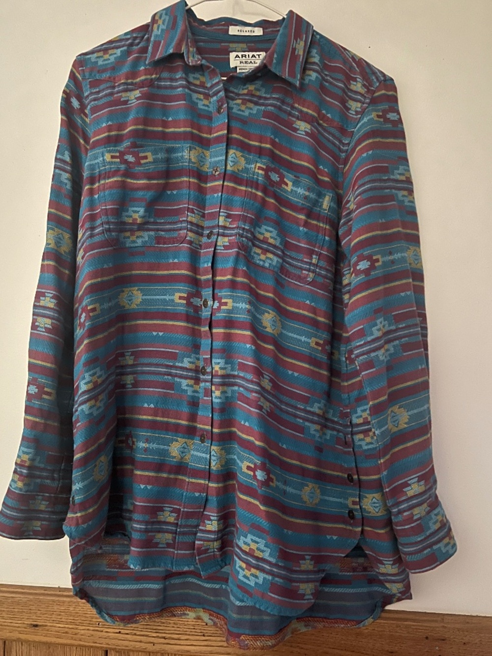 Ariat R.E.A.L. Billie Rae Celestial Jacquard Southwestern Aztec Western Shirt M